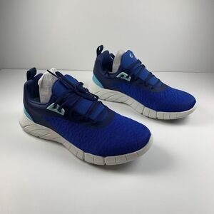Easy Spirit Flower Running Sneaker Womens US 9M Blue White Casual Athletic Shoes